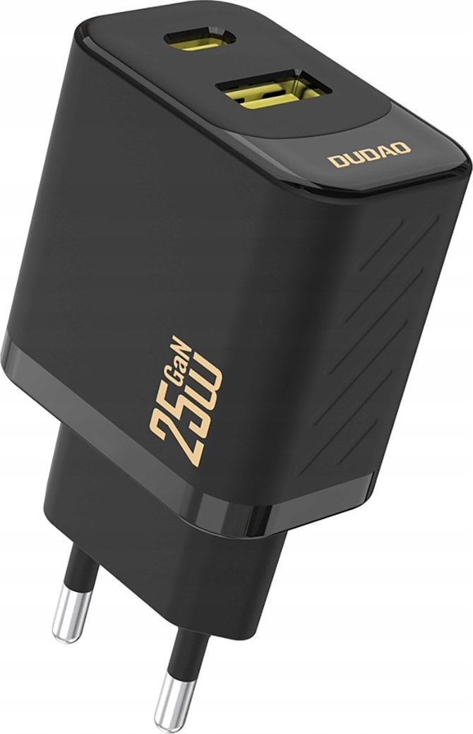 Ładowarka Dudao A26T GaN 25W USB-A, USB-C - czarna