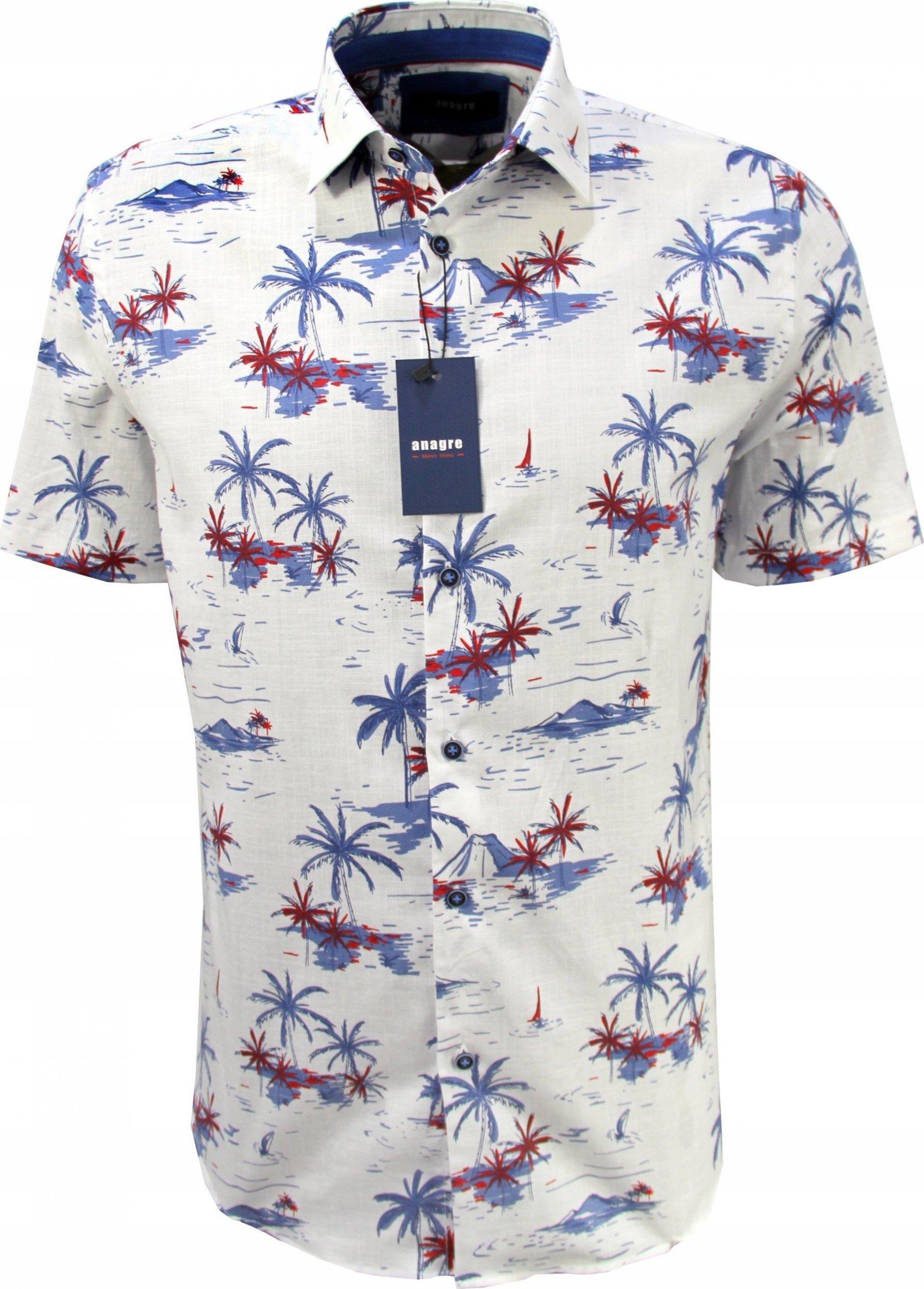 KOSZULA W HAWAJE LETNIE wzory BAWEŁNA 3XL