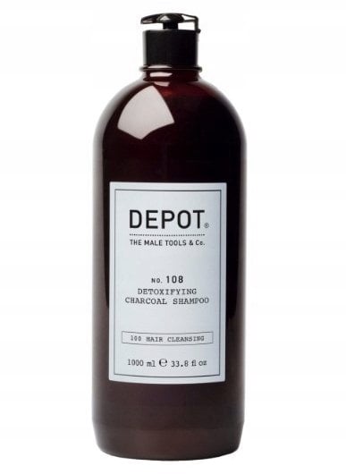 Depot 100 Hair Cleansing No. 108 Charcoal Hair Shampoo 1000 ml For Men