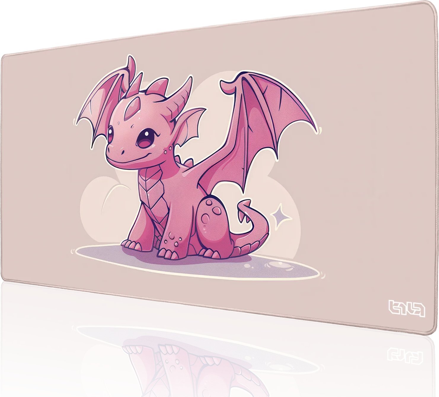 Podkładka Tilt PODKŁADKA GAMINGOWA Chibi Smoczek 100x50 XXL Na biurko Dla gracza