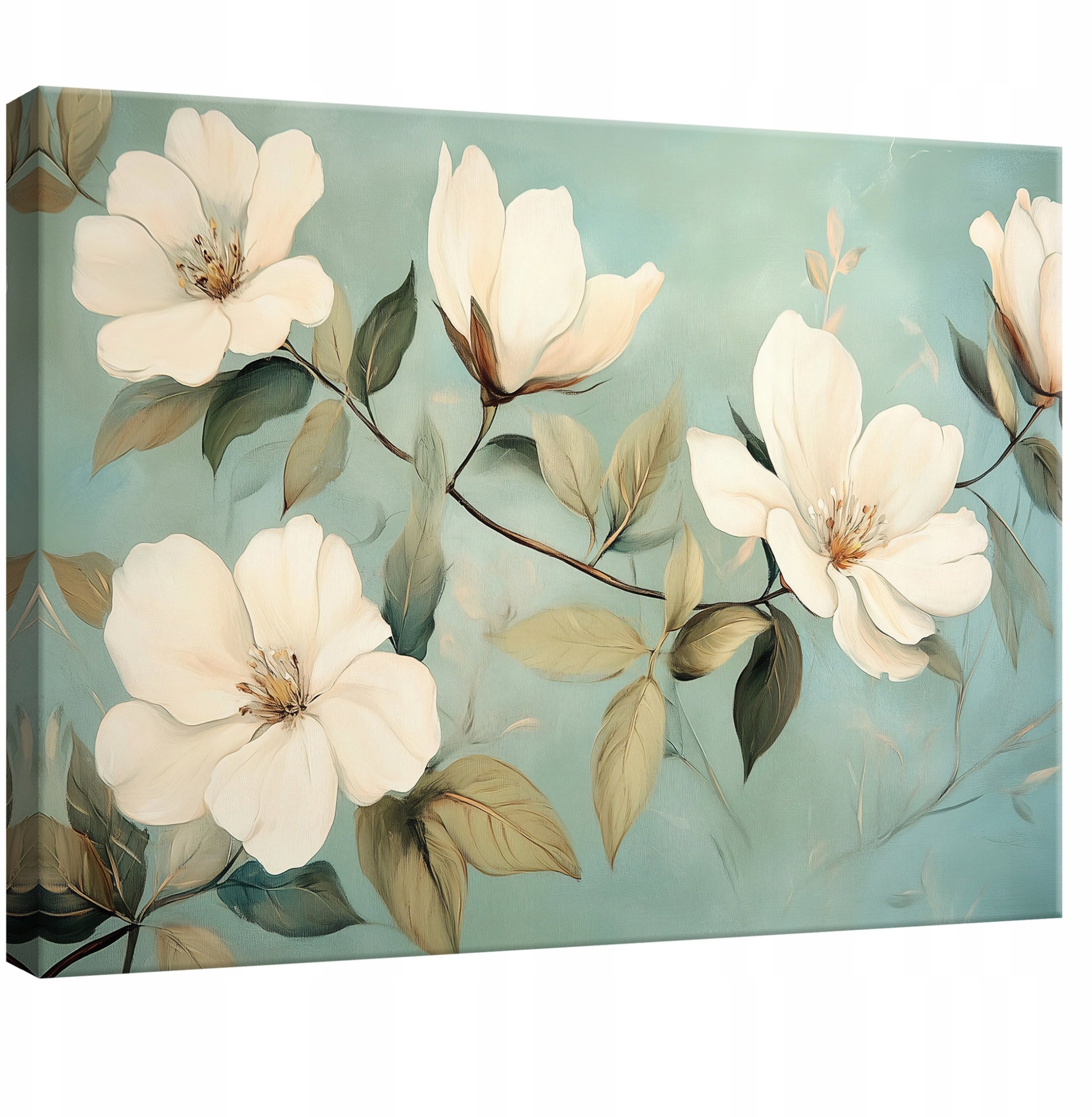 OBRAZ DO SYPIALNI SALONU KUCHNI KWIATY NOWOCZESNY NA PŁÓTNIE ŚCIANĘ 60x40