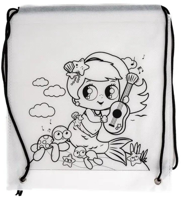 Worek szkolny do malowania Tinting syrenka