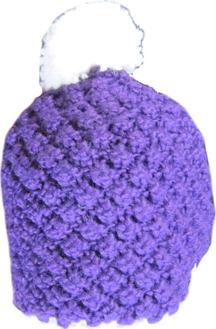 Brekka Czapka Brekka Bubble Pon damska : Kolor - Fioletowy