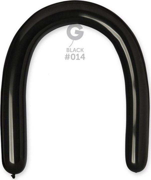 Balony rurki włoskie czarne 50szt