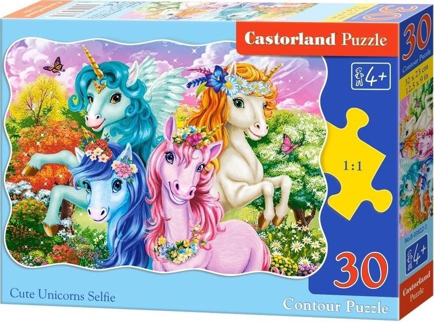 Puzzle 30 Cute Unicorns Selfie CASTOR