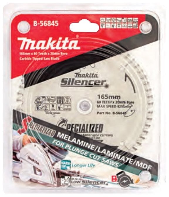 Makita PIŁA TARCZOWA 165x20mm 60-ZĘBÓW MDF/ LAMINATY