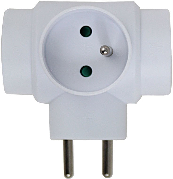 ELK302W Esperanza rozgałęźnik elektr. 3 gn. biały