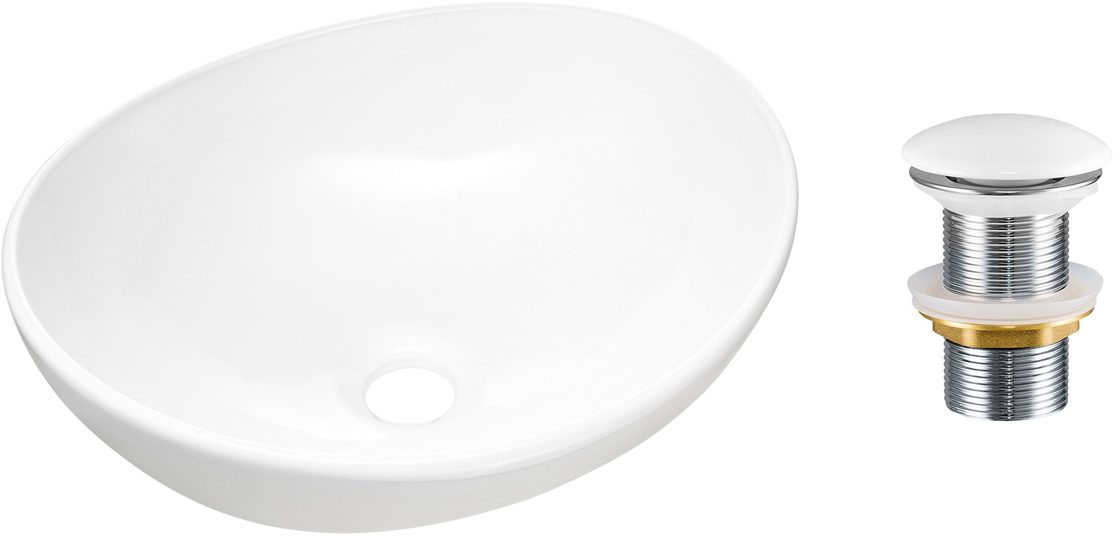 Zestaw Umywalkowy z Korkiem Click-Clack