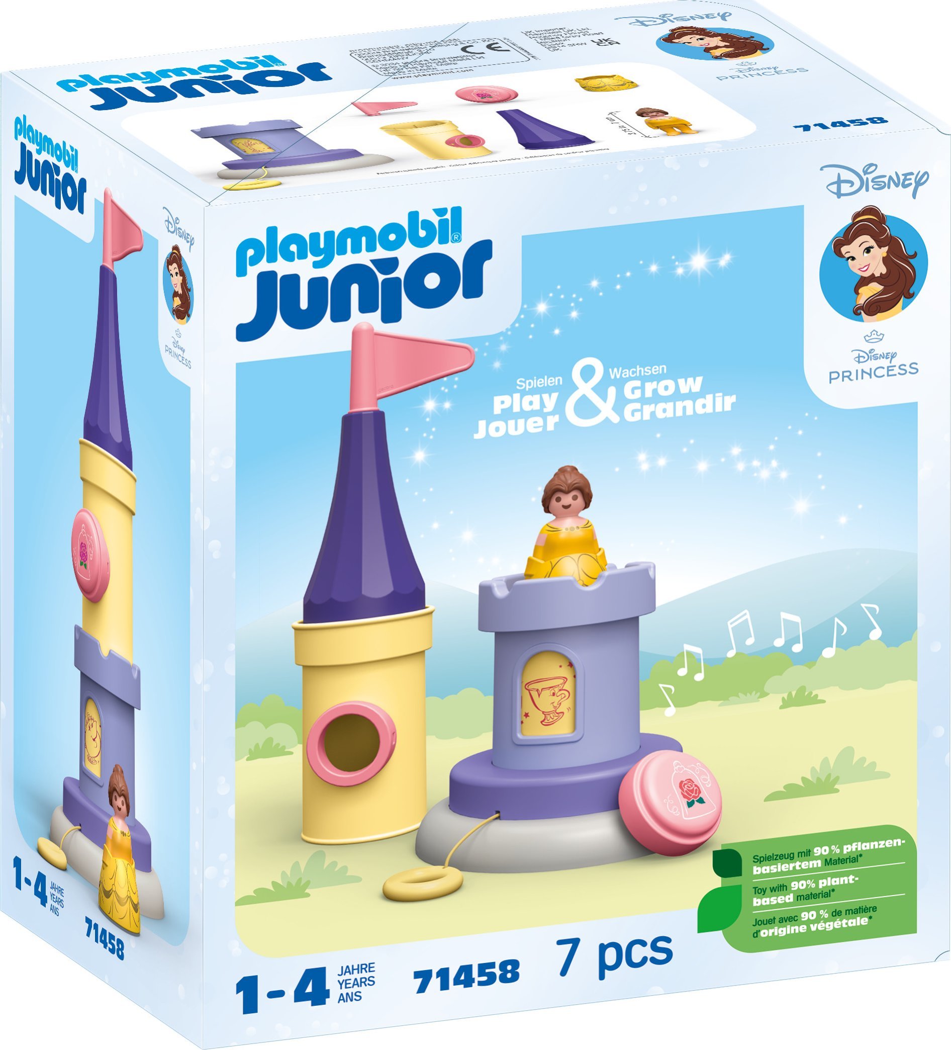 Playmobil PLAYMOBIL 71458 Junior & Disney: Belle's Play Tower with Melody, Construction Toy