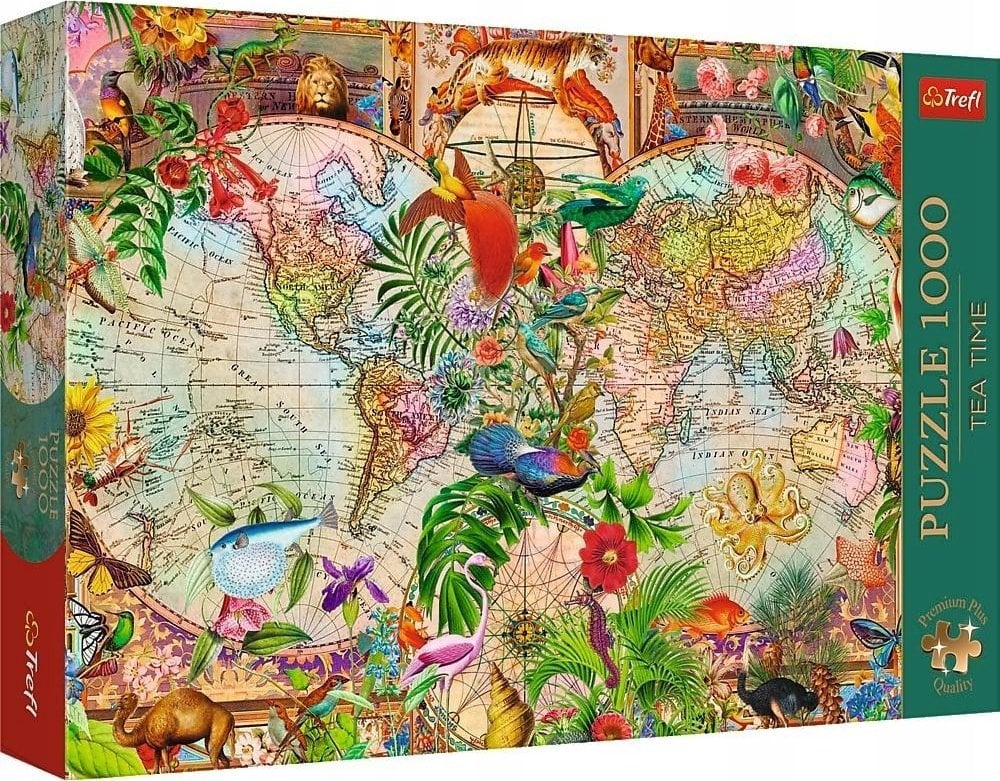 PUZZLE 1000 PremPlus TeaTime Antyczna mapa...12077