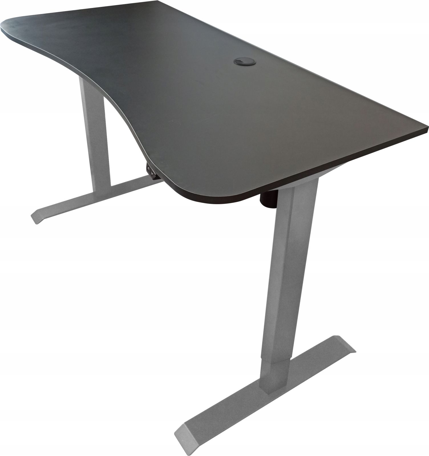 Biurko Zdesk BC-114G-Po/B Szaro-Czarne 138 cm x 68 cm