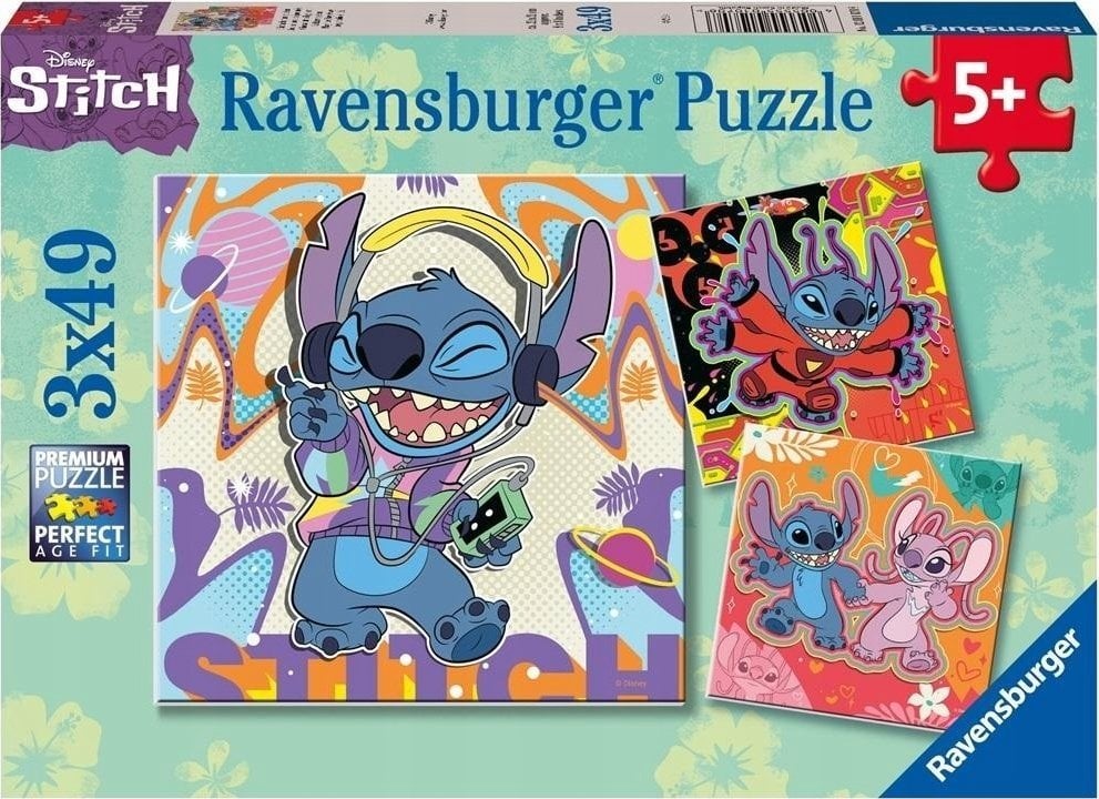 Ravensburger Puzzle Stitch 3x49 elementów