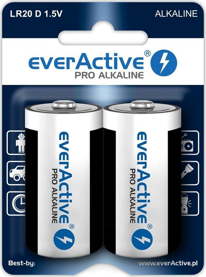 EverActive Bateria D / R20 2 szt.