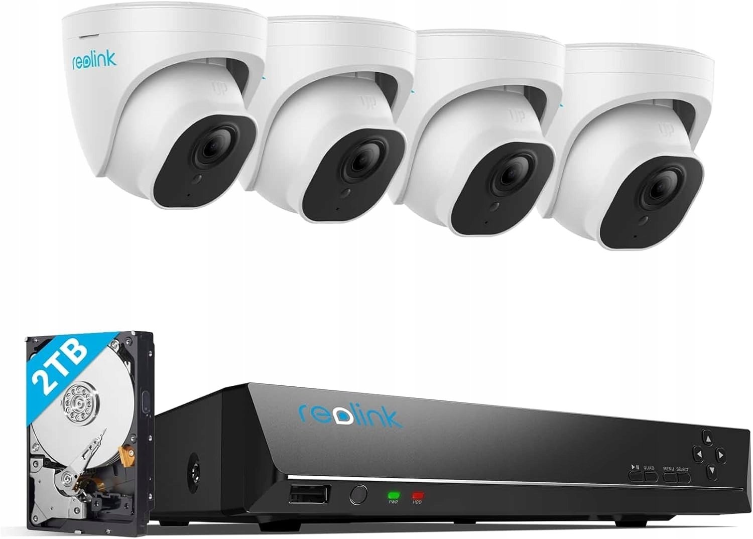 Reolink 4K PoE H265 Zestaw 4 kamer do monitoringu CCTV UHD 2160P