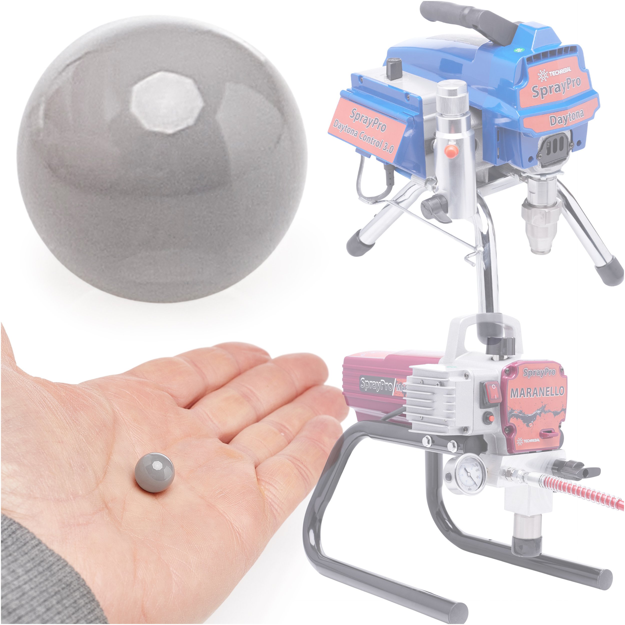 Kula Zaworu Wylotowego Zestaw Naprawczy do Agregatu Malarskiego Techrebal