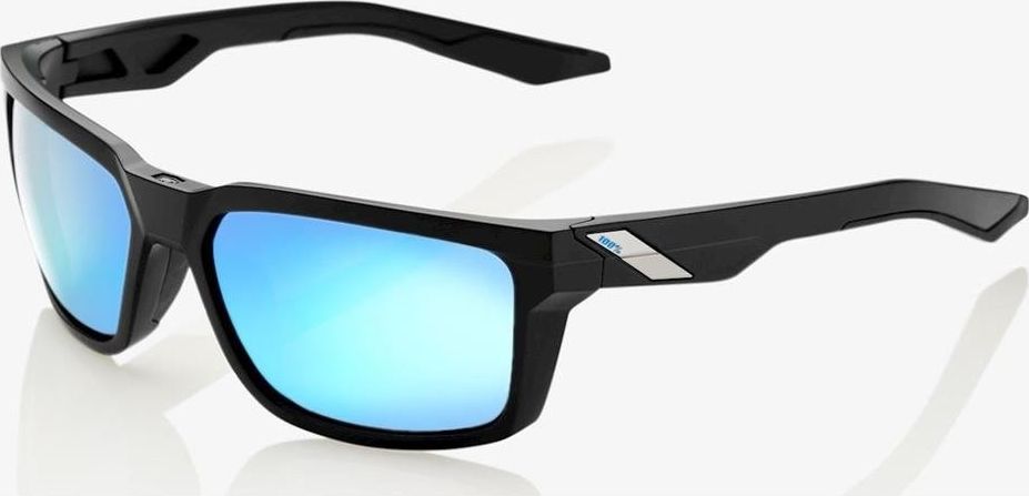 100% Okulary 100% DAZE Matte Black - HiPER Blue Multilayer Mirror Lens (Szkła Niebieskie Lustrzane Wielowarstwowe, przepuszczalność światła 15%) (NEW)
