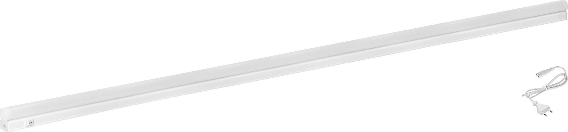 Orno ASTAR LED 14W, oprawa liniowa podszafkowa z przewodem zasilającym, 1260lm, 4000K, wtyk 2-pinowy, układ przelotowych złącz, wyłącznik ON/OFF