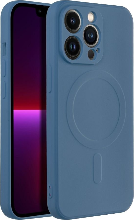 OEM Futerał SILICONE MAG COVER kompatybilny z MagSafe do IPHONE 13 Pro niebieski