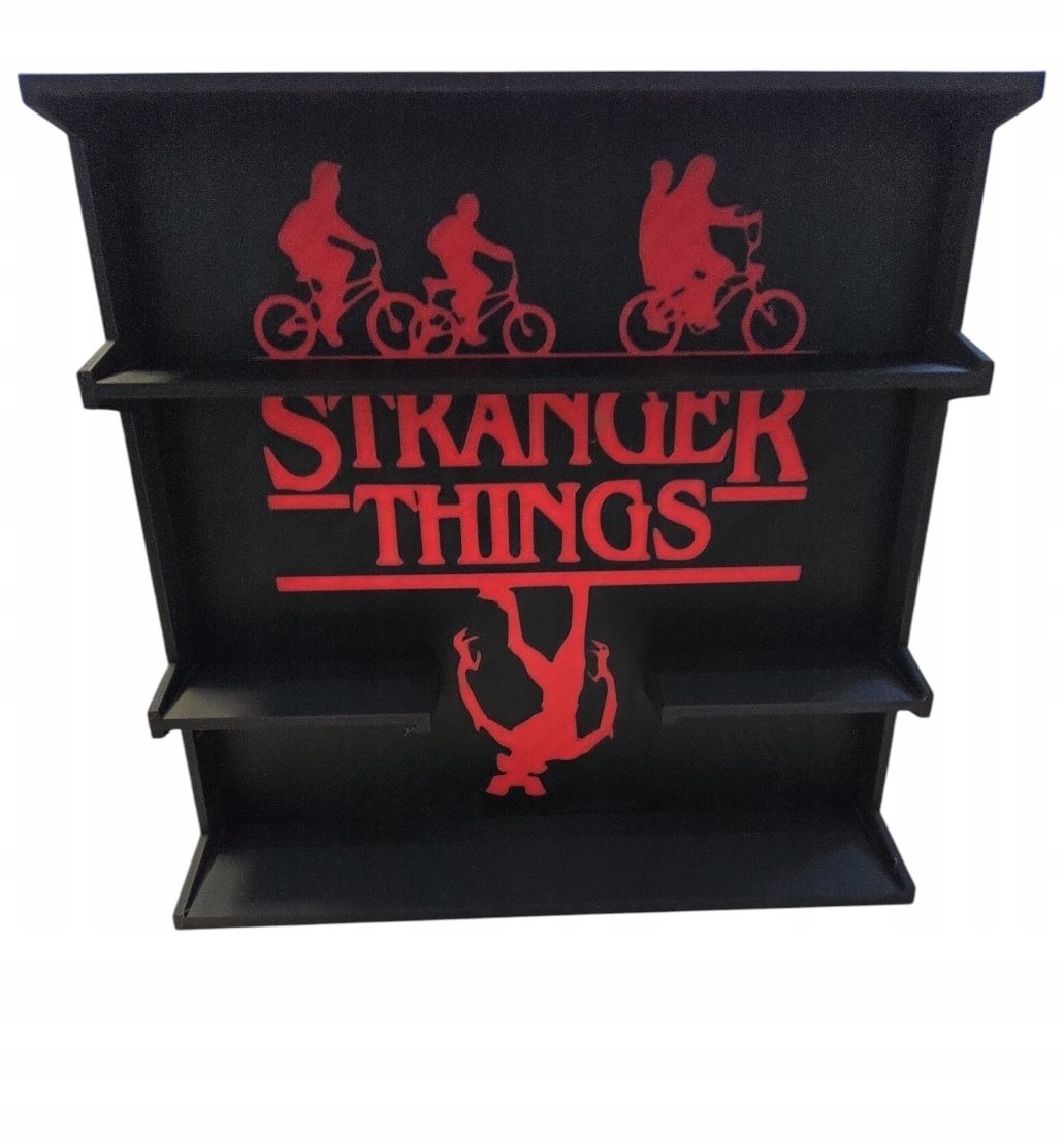 Półka na figurki Stranger Things Kinder Joy Display Stand czarna