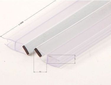 Deante uszczelki pionowe magnetyczne do szyby ruchomej 5 mm, kabiny Funkia (XKCP1UU50)