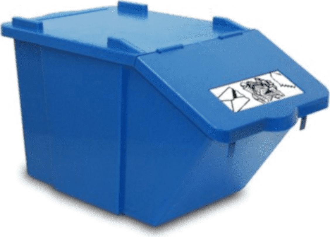 Kosz na śmieci Meva do segregacji 45L niebieski