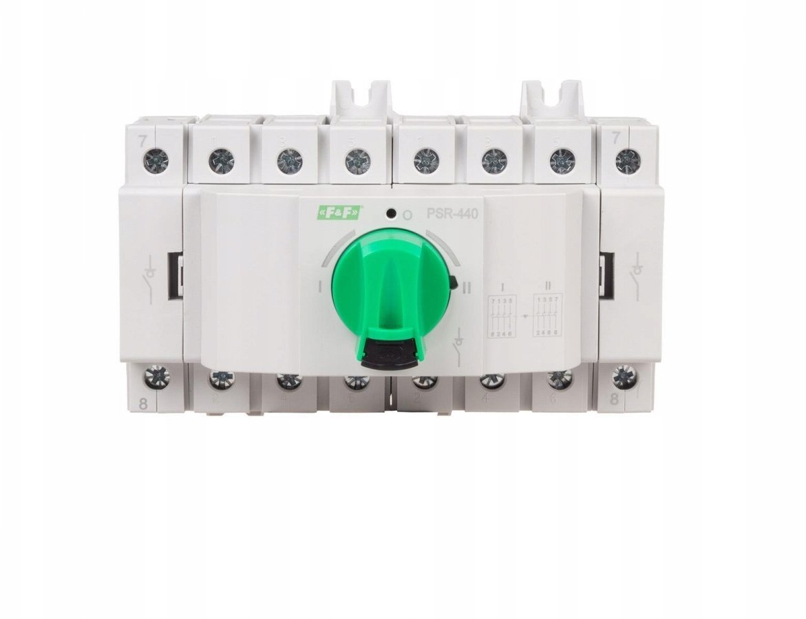 Przełącznik modułowy obrotowy I-0-II (sieć-agregat) 40A 4P PSR-440