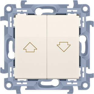 Kontakt-Simon Przycisk żaluzjowy Simon 10 pojedynczy 10A kremowy (CZP1.01/41)
