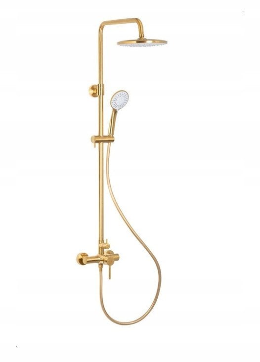 5036-910-31 / KFA / MOZA / MOZA DESZCZOWNIA Z BATERIĄ NATRYTKOWĄ MIESZACZOWĄ, BRUSHED GOLD/