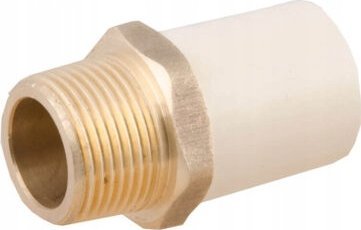 IDMAR CPVC Śrubunek mosiężny z plastikiem 3/4" gwint zewnętrznym system klejony CPVCSMGZ020XKW020.302
