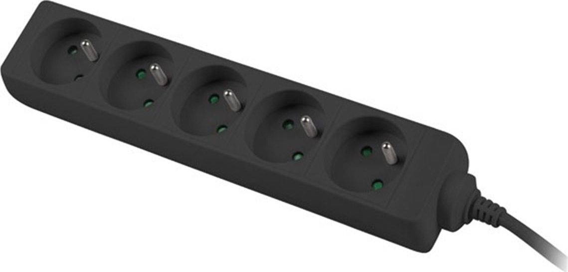 PremiumCord 5 gniazd 5m czarny (ppa5-05bk)