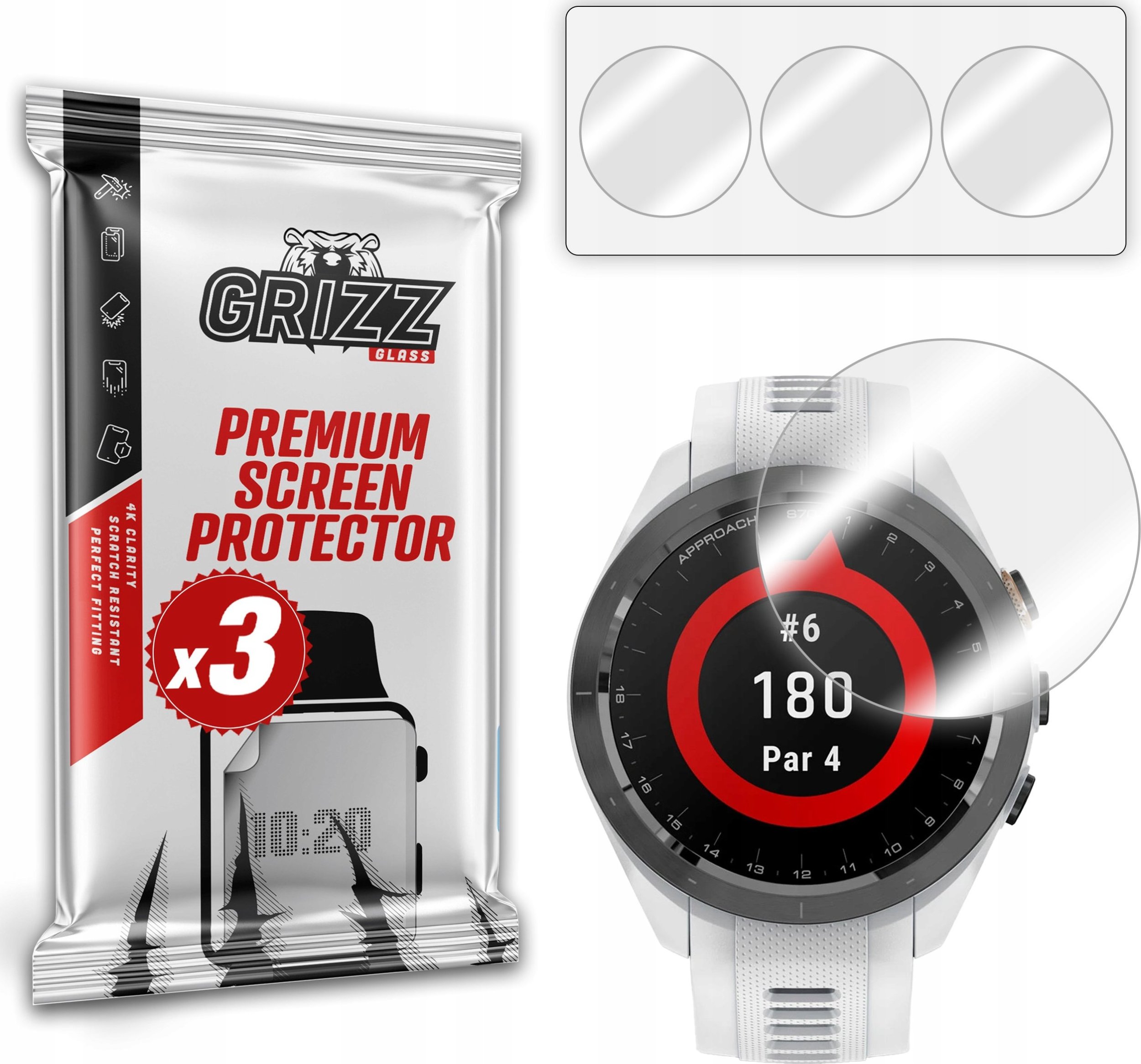 Folia hydrożelowa GrizzGlass Hydrofilm do Garmin Approach S70 42mm