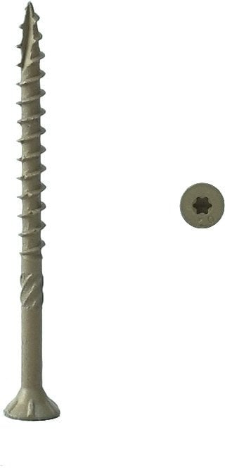 CHIPBOARD SCR T30 6.0X120/72 YELL ZN4PCS