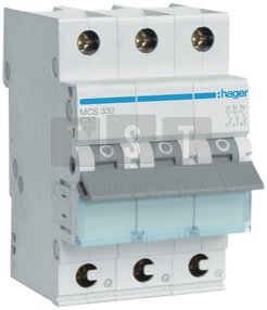 MCS310 MCB Wyłącznik nadprądowy 6000A 3P C 10A QuickConnect MCS310