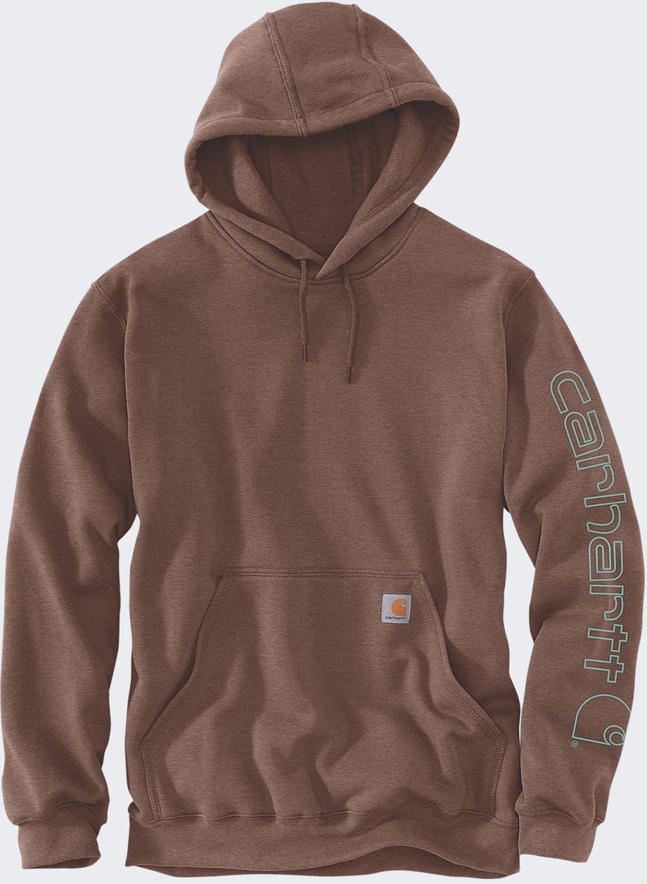 Bluza Carhartt Midweight Logo Sleeve Mocha