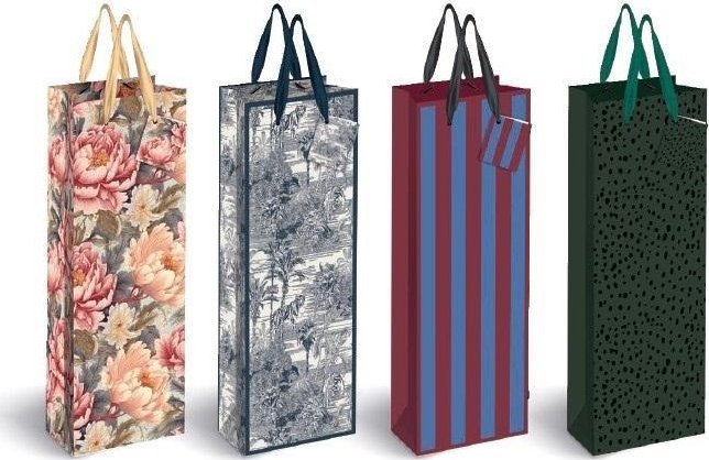 Torebka na butelkę Gold 190g 13x36x10 mix