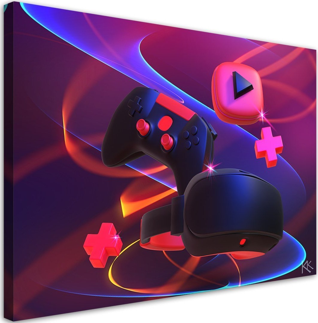 Feeby Obraz na płótnie, Zestaw dla gracza - 120x80