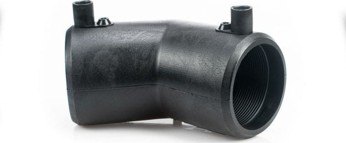 Kolano elektrooporowe PE 63 /90° czarne WEBA