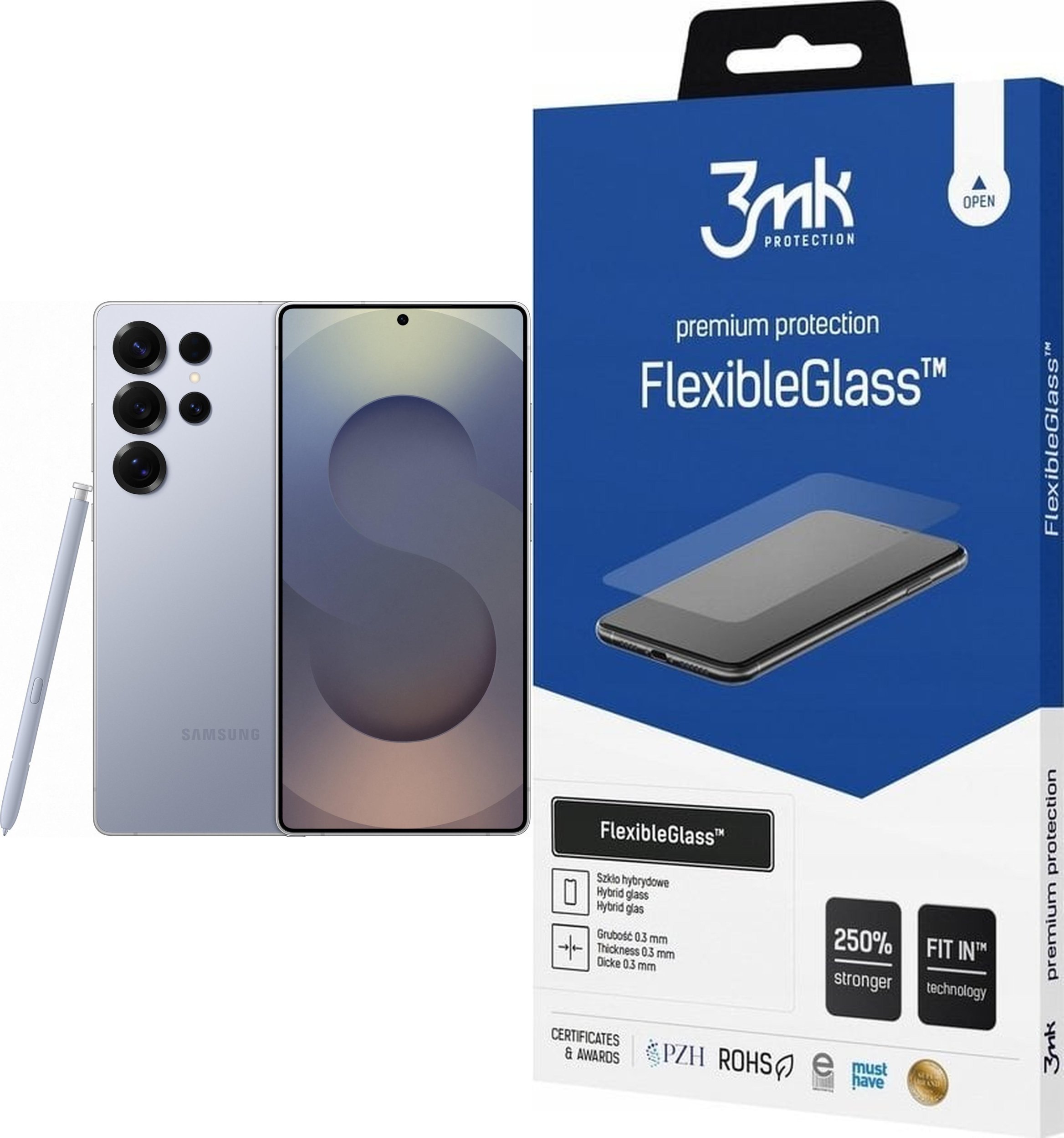 Smartfon Samsung Galaxy S25 Ultra 5G 12/1TB Niebieski (SM-S938BZB) + FlexibleGlass