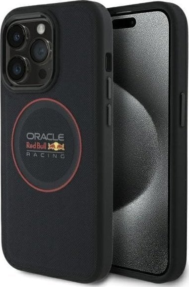 Red Bull RBHMP14L24PUILVR iPhone 14 Pro 6.1" hardcase navy blue/navy Leather Red Ring MagSafe