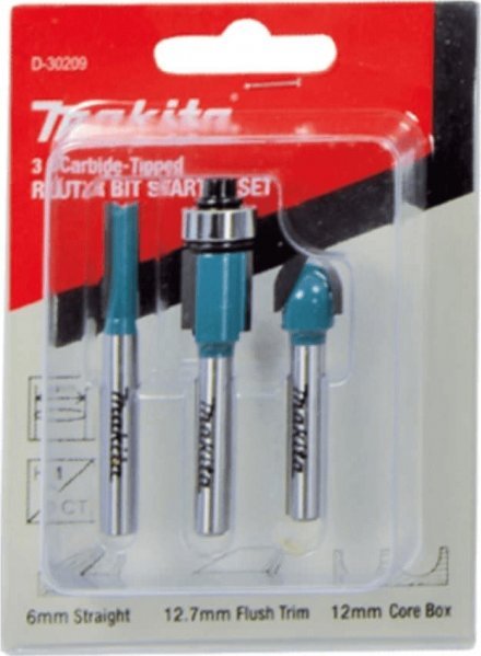 Makita Makita cutter set D-30209, 3 pieces (6mm shank)