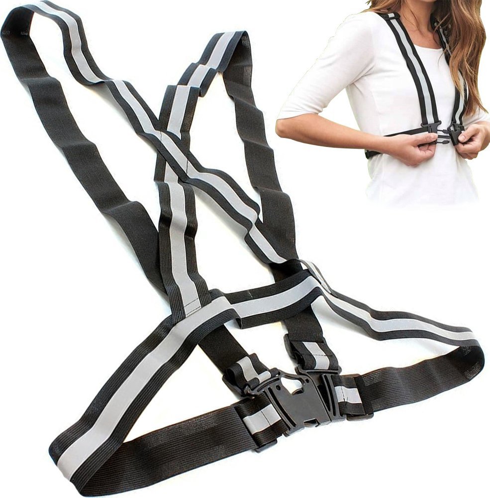 Verk Szelki odblaskowe kamizelka na motor rower biegi Szelki odblaskowe kamizelka na motor rower biegi