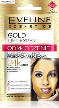 Eveline Gold Lift Expert Odmłodzenie Maseczka przeciwzmarszczkowa luksusowa - saszetka 2x5ml