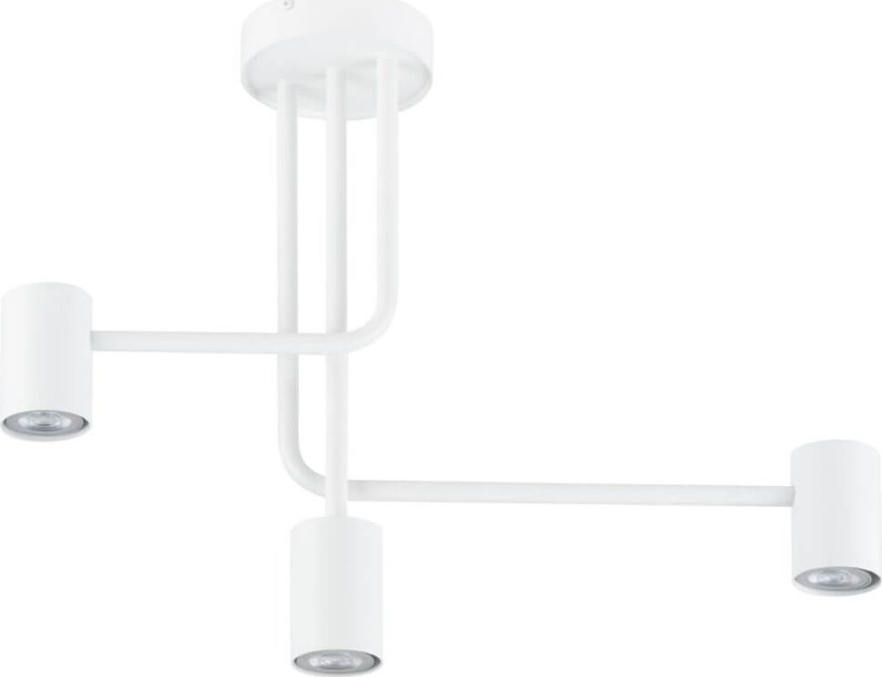 Lampa sufitowa Sigma Nowoczesny plafon pokojowy Luis metalowa lampa biała