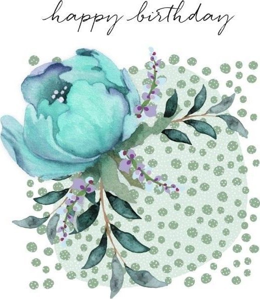 Karnet Swarovski kwadrat CL4508_PO Happy brithday