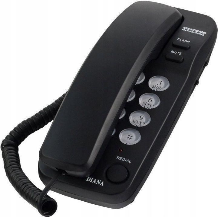 Telefon stacjonarny Mescomp Diana MT 518 Czarny