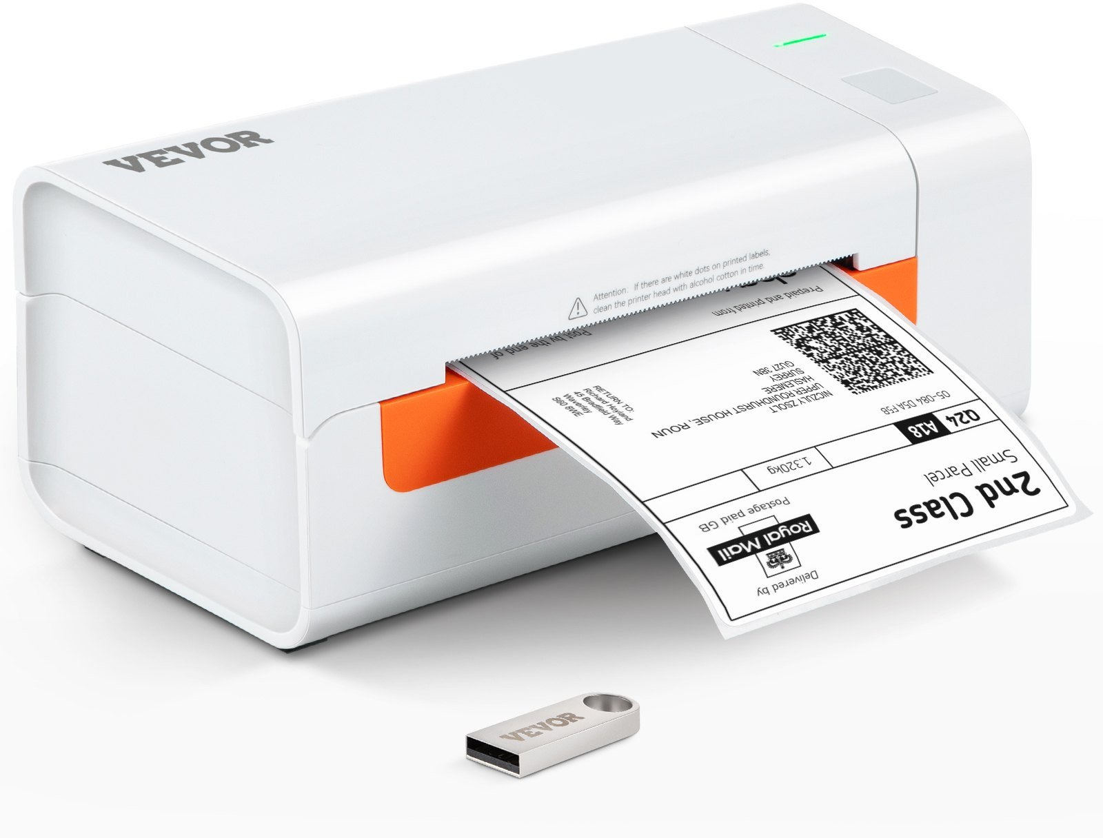 Drukarka termiczna etykiet kurierskich samoprzylepnych Bluetooth USB 40 - 108 mm