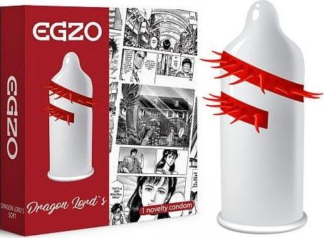 Egzo EGZO_Dragon Lord's prezerwatywa z pieszczącymi kolcami Soft 1szt.