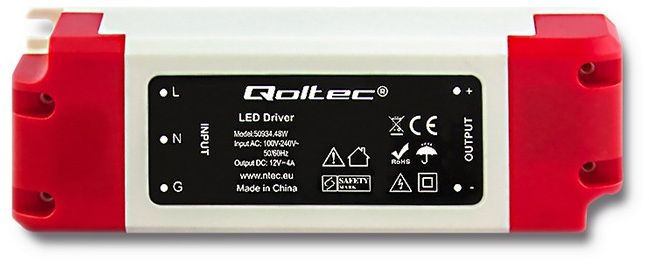 Qoltec Zasilacz LED Driver 48W 4A (50934)