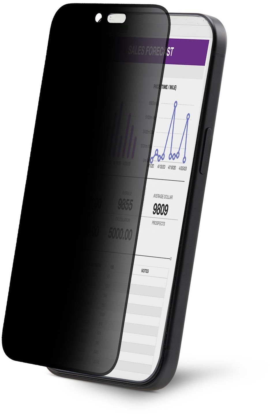 STARTECH.COM 4-Wege 360 Blickschutzfilter fur iPhone 16 Plus Portrait/Querformat Touch-f�hig Handy Panzerglas Sichtschutz