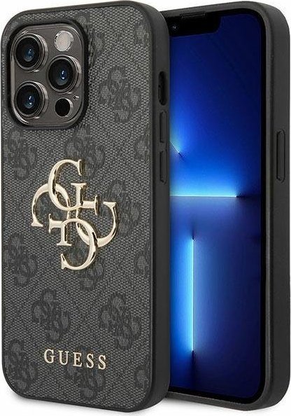 Guess GUHCP15X4GMGGR iPhone 15 Pro Max 6.7" szary hardcase 4G Big Metal Logo